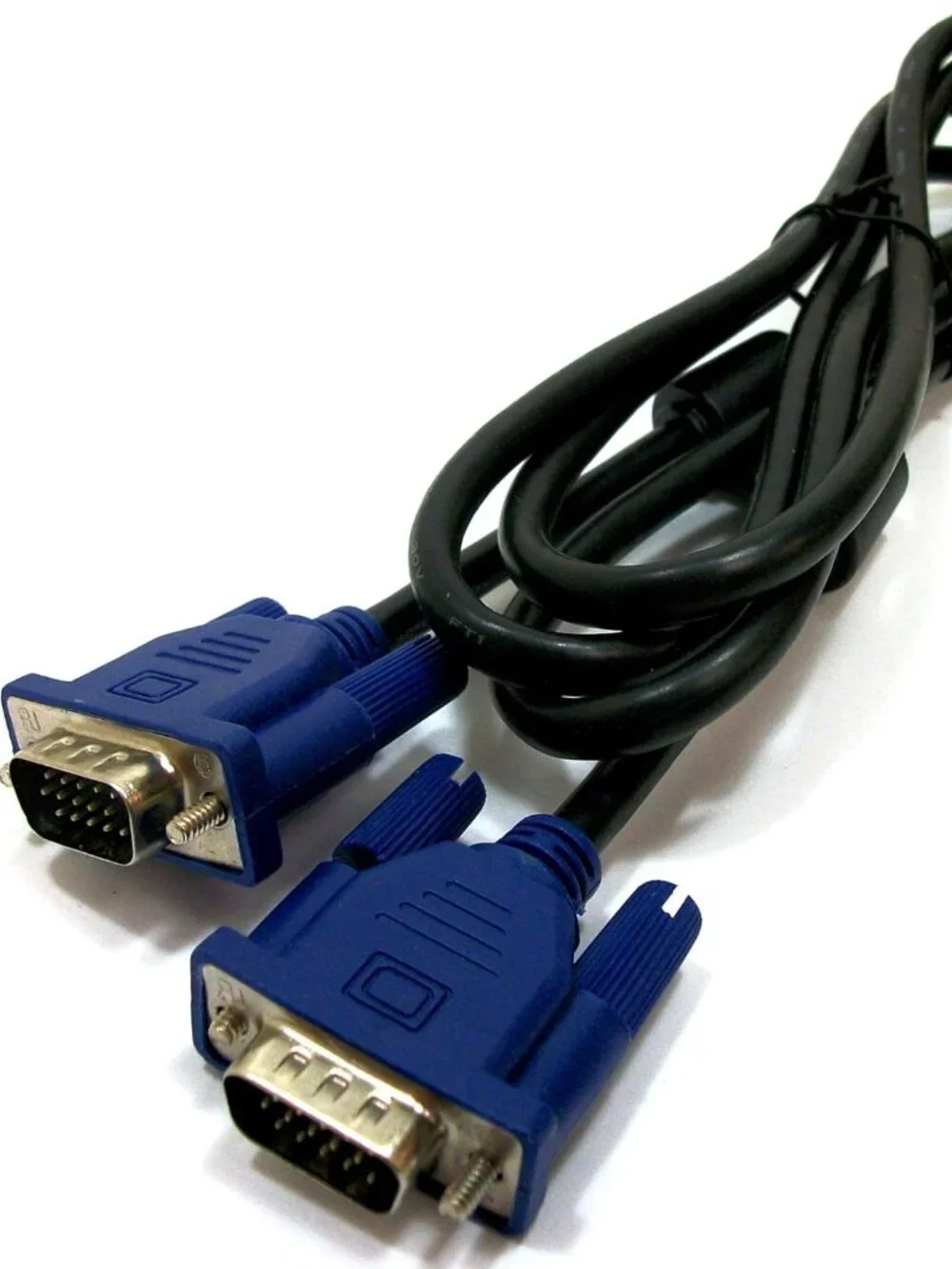 VGA Monitor Cable Male To Male With Dual Ferrite Beads 3ft